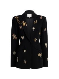 Cinq A Sept Cheyenne Brooches Blazer Black at Farfetch